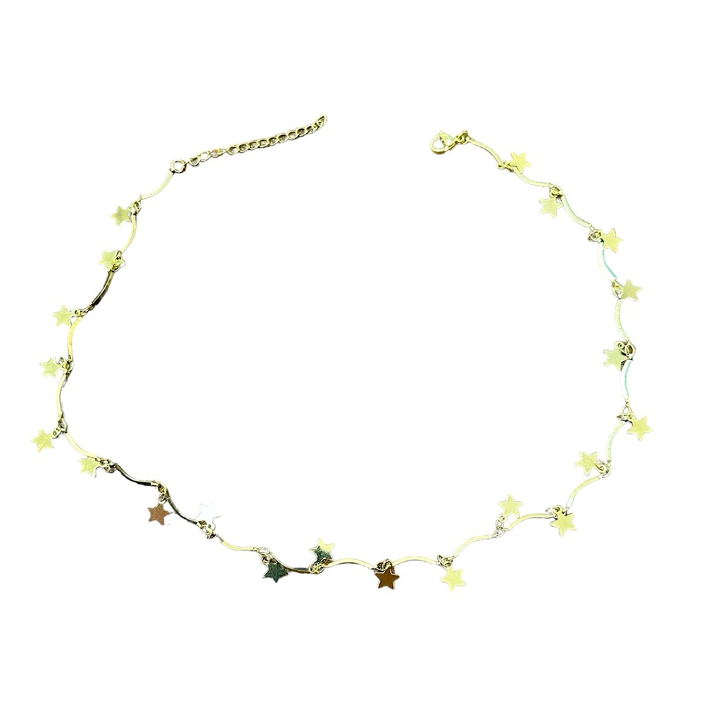 Star Dangle Choker Necklace